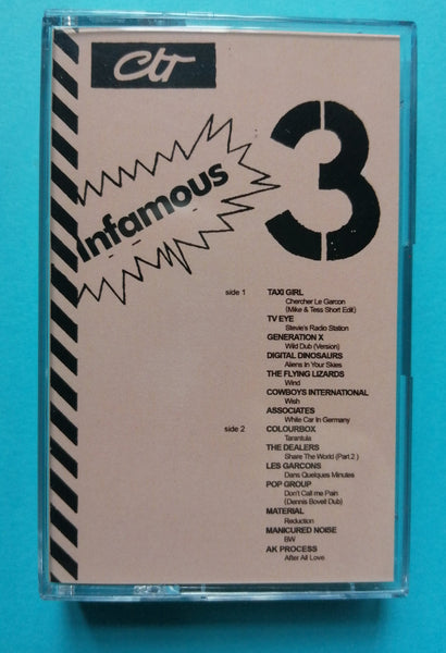 Fame - "Infamous 3" Cassette - "Lost" Post Punk Tracks 78-81 & Bonus Button Badge (Ltd 100 copies)