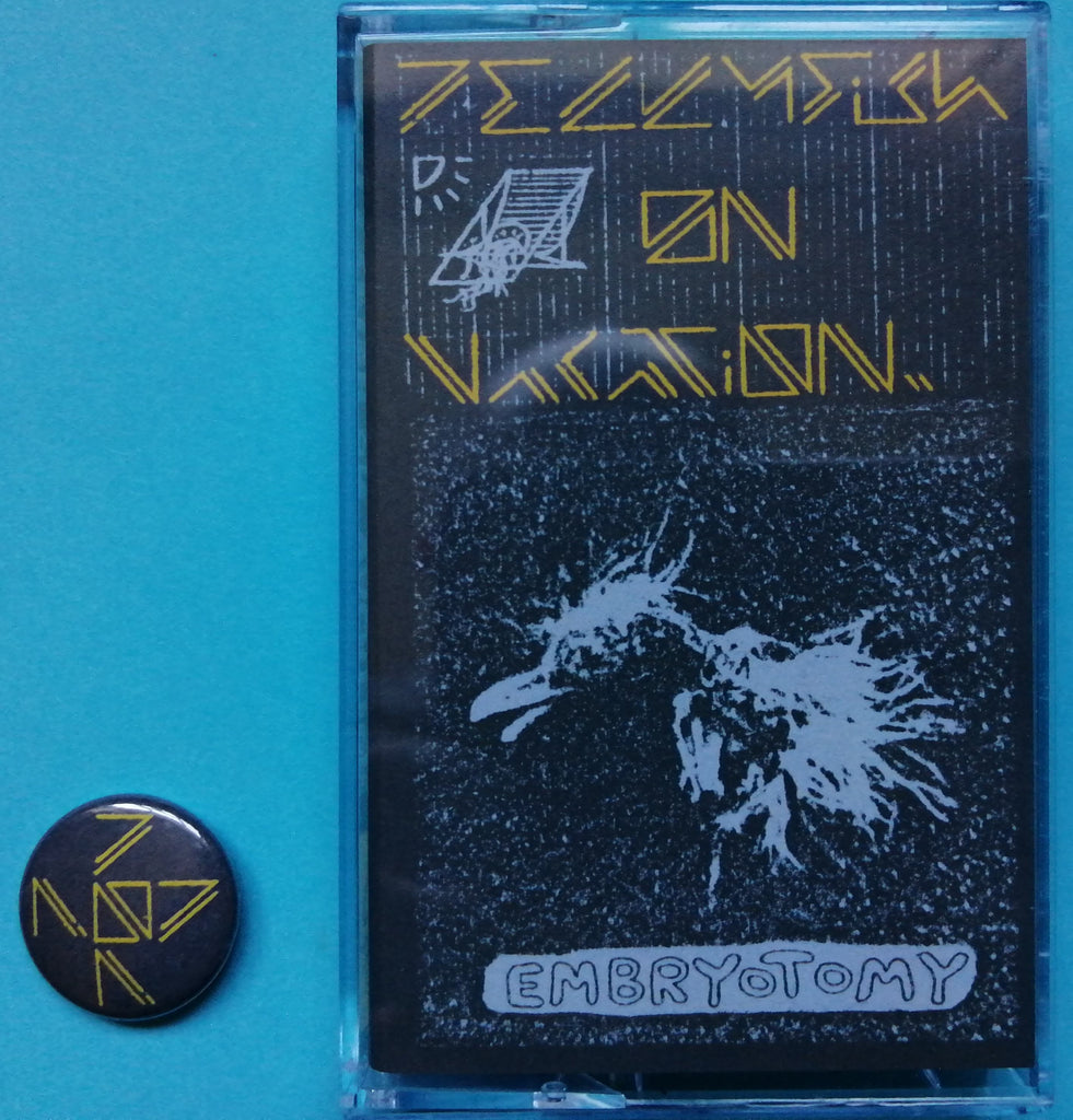 Jellyfish On Vacation - Embryotomy (Ltd - 100-C60 Cassette & Badge & Download) - Lost Early 80s UK Synthwave