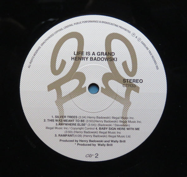 Henry Badowski-Life Is A Grand (Limited 180g Vinyl &  Bonus Tracks Download)