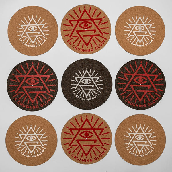 Matt Sewell's A Crushing Glow Presents-Ltd Cork Turntable Mat