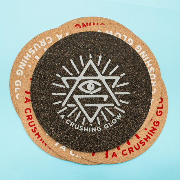 Matt Sewell's A Crushing Glow Presents-Ltd Cork & Rubber Turntable Mat