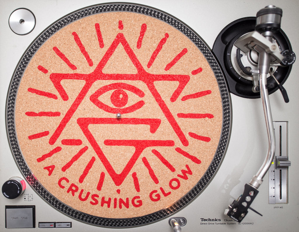 Matt Sewell's A Crushing Glow Presents-Ltd Cork Turntable Mat