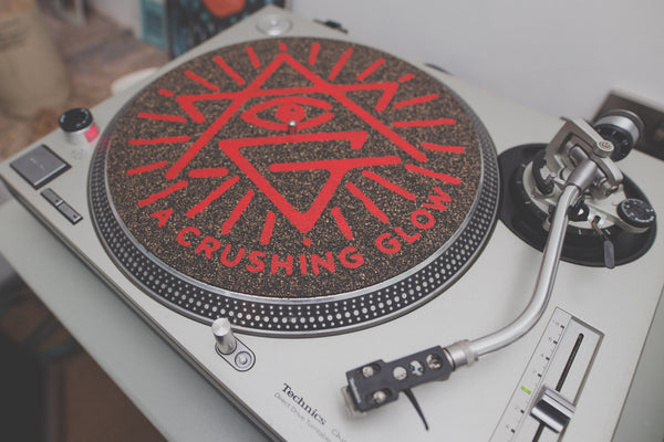 Matt Sewell's A Crushing Glow Presents-Ltd Cork & Rubber Turntable Mat