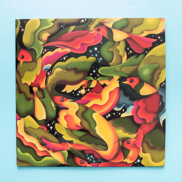 Matt Sewell's A Crushing Glow Presents - DrumTalk - Out Of The Blackness, Into The Blue - Ltd Colour-In-Colour Vinyl 12"