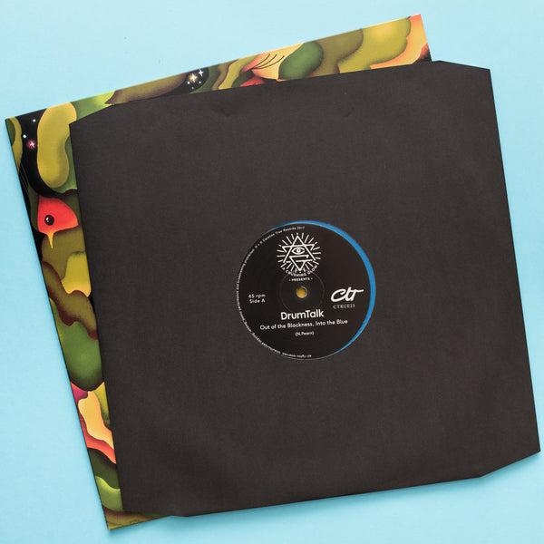 Matt Sewell's A Crushing Glow Presents - DrumTalk - Out Of The Blackness, Into The Blue - Ltd Colour-In-Colour Vinyl 12"