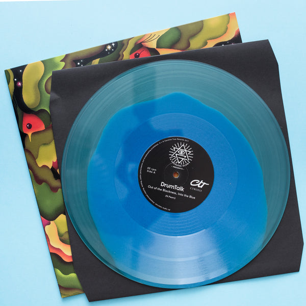 Matt Sewell's A Crushing Glow Presents - DrumTalk - Out Of The Blackness, Into The Blue - Ltd Colour-In-Colour Vinyl 12"