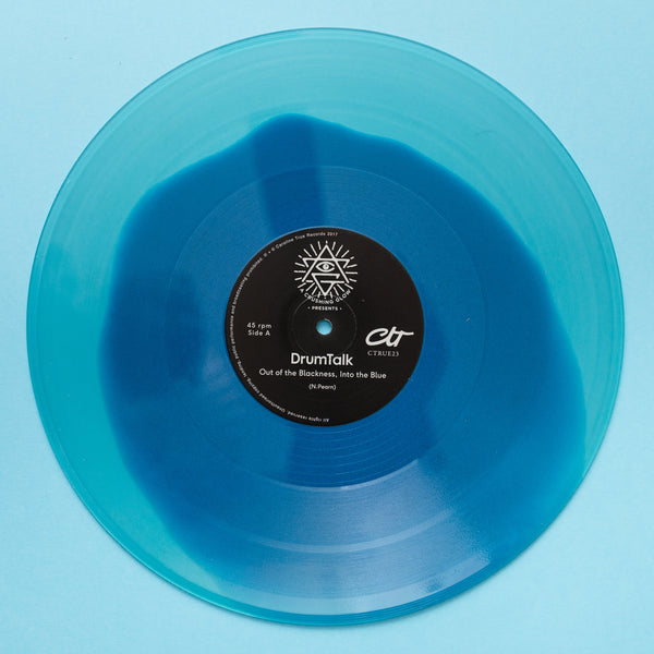 Matt Sewell's A Crushing Glow Presents - DrumTalk - Out Of The Blackness, Into The Blue - Ltd Colour-In-Colour Vinyl 12"